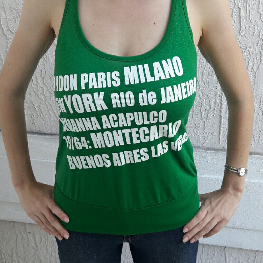 Emerald green tank top